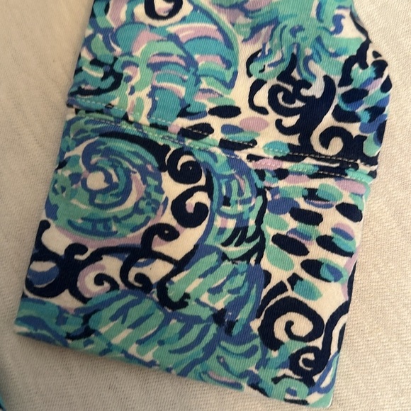 Lilly Pulitzer Women's Blue Janie Pop Over Quarter Zip Sweatshirt Size S UPF 50 - Picture 13 of 15